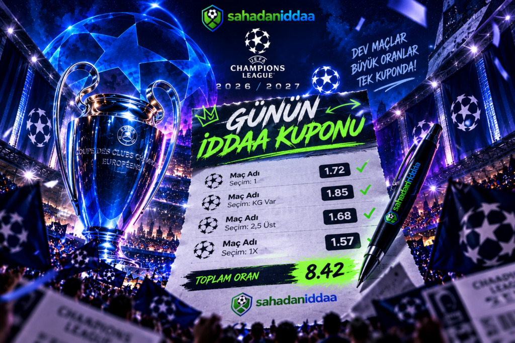 Günün İddaa Kuponu 20 Ekim Salı 2026